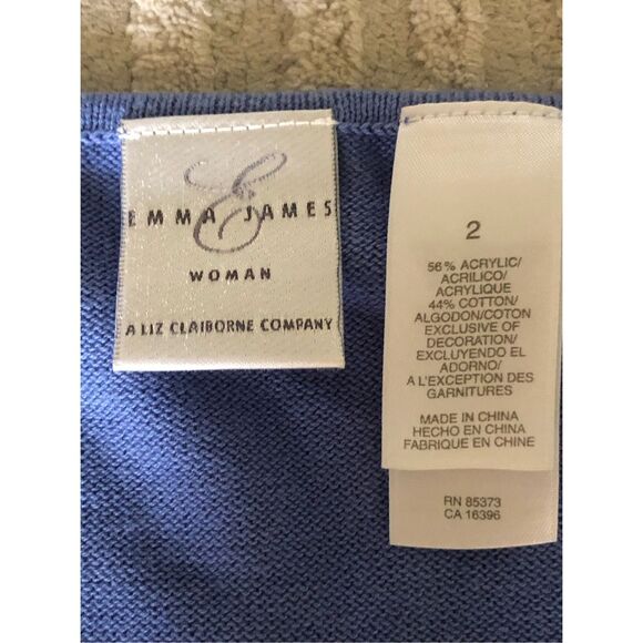Emma James Mediterranean Mood Career Sweater-Blouse SZ 2X - Picture 9 of 10